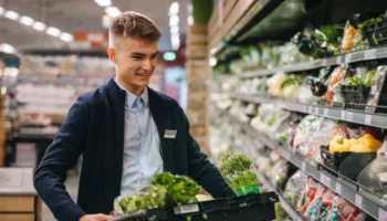Vakantiewerker in de supermarkt: dit zijn de regels